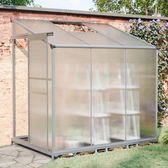 Alhamdi 6 Ft x 4 Ft Lean-To Greenhouse Dakota Fields on Productcaster.