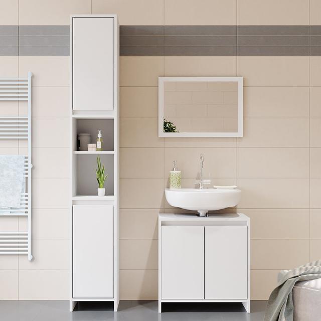 Hathulf 3 Piece Bathroom Storage Furniture Set Brayden Studio on Productcaster.