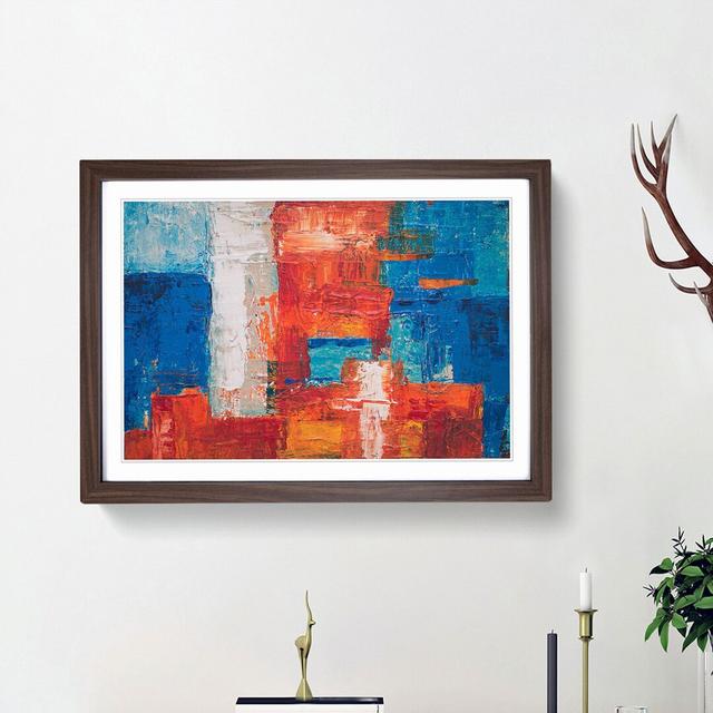 Abstract Art Painting Vol.352 by S.Johnson - Picture Frame Painting Print East Urban Home Frame Option: Walnut Framed, Size: 27cm H x 36cm W x 2cm D on Productcaster.