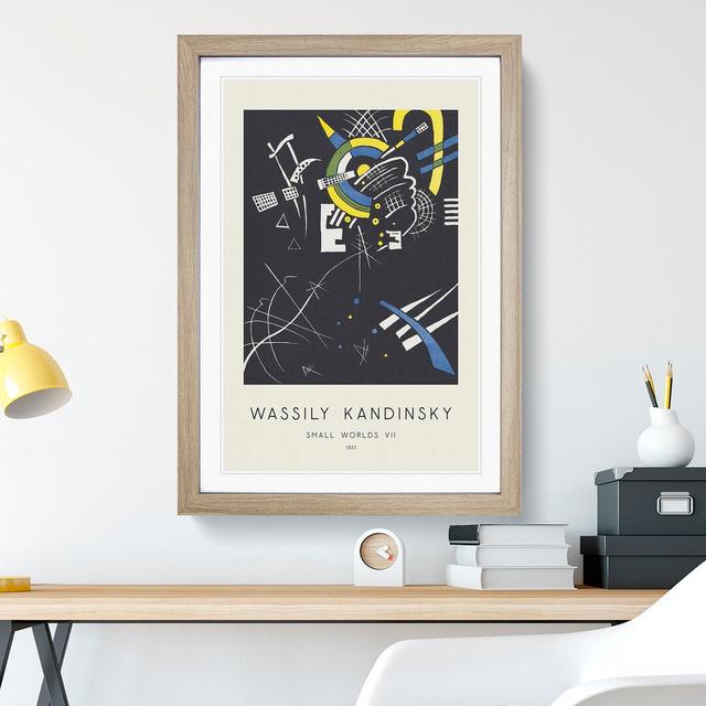 Small Worlds Vii by Wassily Kandinsky - Picture Frame Painting East Urban Home Frame Option: Oak, Size: 48cm H x 36cm W x 2cm D on Productcaster.