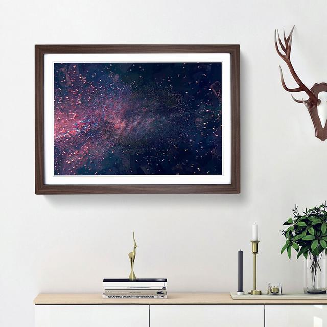 Bloom of Time in Abstract - Picture Frame Painting Print East Urban Home Frame Option: Walnut Framed, Size: 36cm H x 48cm W x 2cm D on Productcaster.