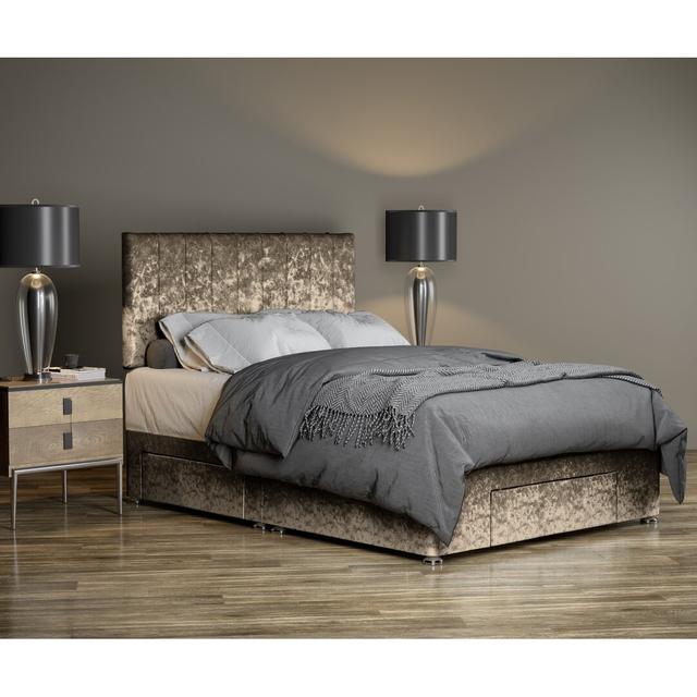 Canadice Divan Bed Base 17 Stories Colour: Truffle, Size: Kingsize (5') on Productcaster.