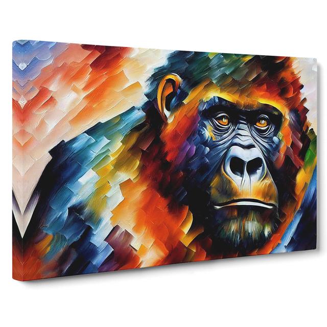 Gorilla Vol.5 Abstract - Wrapped Canvas Painting World Menagerie Size: 50cm H x 76cm W x 3cm D on Productcaster.