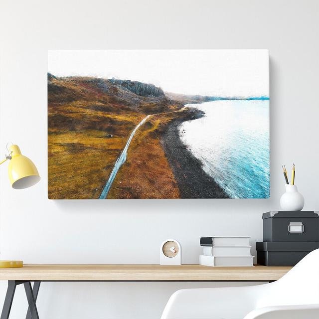 Coast Of Isle Of Skye In Scotland - Wrapped Canvas Painting East Urban Home Size: 35cm H x 50cm W x 3cm D on Productcaster.