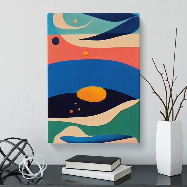 Ocean Abstract Vol.2 - Wrapped Canvas Graphic Art Metro Lane Size: 76cm H x 50cm W x 3cm D on Productcaster.