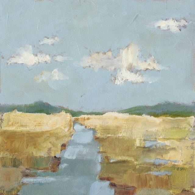 Summer Wetland II - Wrapped Canvas Painting Three Posts Size: 61cm H x 61cm W on Productcaster.