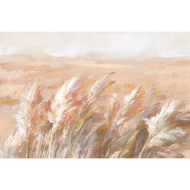 Terracotta Prairie Grasses by Danhui Nai - Wrapped Canvas Painting Rosalind Wheeler Size: 51cm H x 51cm W on Productcaster.