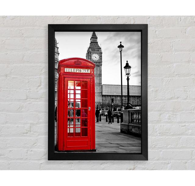 Red Phone Box Big Ben London Framed Print Bright Star Size: 59.7cm H x 84.1cm W on Productcaster.