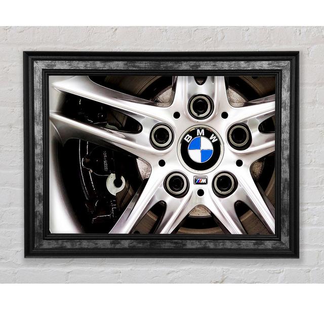 BMW Spoke Wheel - Single Picture Frame Art Prints Bright Star Size: 29.7cm H x 42cm W x 8cm D on Productcaster.