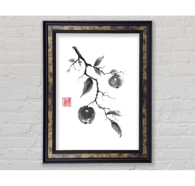 Japanese Leaves - Print Rosalind Wheeler Size: 59.7cm H x 42cm W x 8cm D on Productcaster.