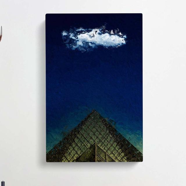 The Louvre Museum In Paris France - Wrapped Canvas Painting East Urban Home Size: 50cm H x 35cm W x 3cm D on Productcaster.