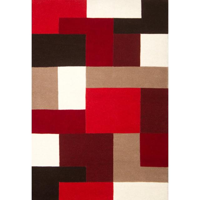 Adellyn Handmade Tufted Red Rug Brayden Studio Rug Size: Rectangle 90 x 150cm on Productcaster.