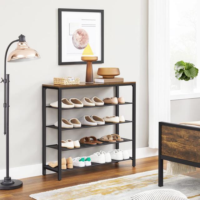 16 Pair Stackable Shoe Rack Williston Forge on Productcaster.