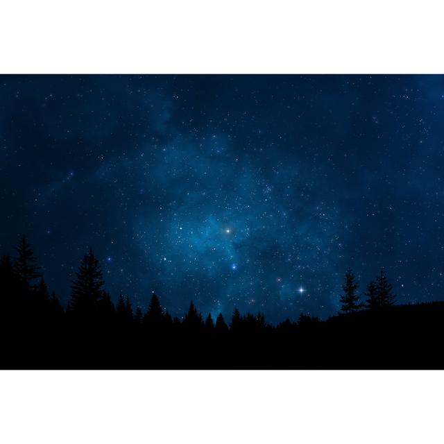 Night Sky Landscape - Wrapped Canvas Photograph Union Rustic Size: 51cm H x 76cm W x 3.8cm D on Productcaster.