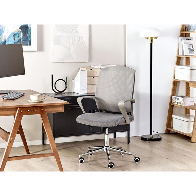 Adiana Mesh Desk Chair Ivy Bronx Upholstery Colour: Grey on Productcaster.