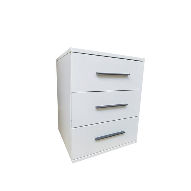 Pamel Manufactured Wood Bedside Table 17 Stories Colour: White on Productcaster.