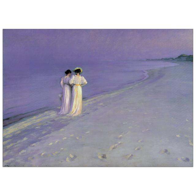 'Summer Evening At Skagen' by Kroyer Art Print East Urban Home Size: 72cm H x 100cm W x 1.8cm D on Productcaster.