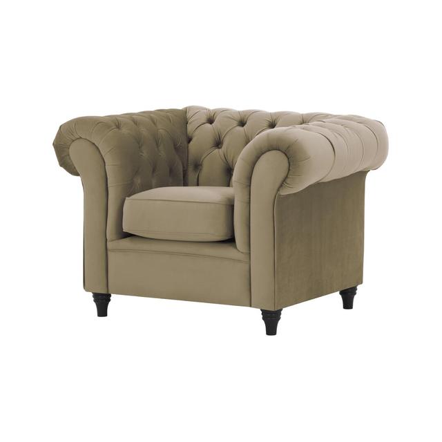 Chesterfield-Sessel Littlehampton Fairmont Park Polsterfarbe: Hellgrau on Productcaster.