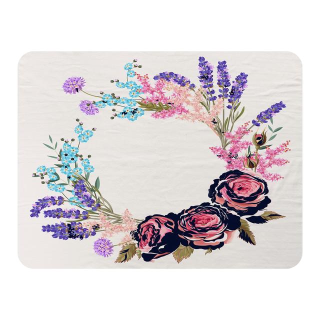 Rummel Beautiful Wreath Designer Blanket East Urban Home on Productcaster.