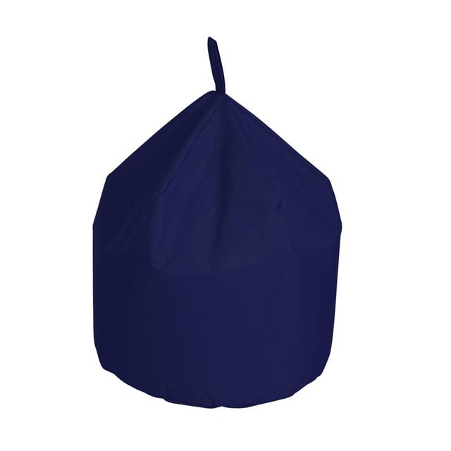 Polyester Outdoor Friendly Refillable Classic Bean Bag 17 Stories Size: 70 cm H x 60 cm W x 60 cm D, Colour: Dark Blue on Productcaster.