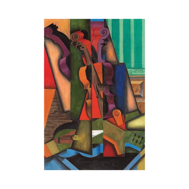 Violin And Guitar, 1914 by Juan Gris - Wrapped Canvas Painting ClassicLiving Size: 30.48cm H x 20.32cm W x 1.905cm D on Productcaster.