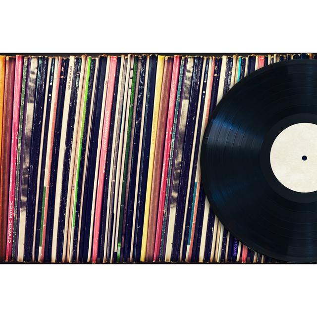 Vinyl Records by Rulles - Wrapped Canvas Photograph 17 Stories Size: 51cm H x 76cm W on Productcaster.