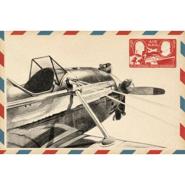 Vintage Airmail I by Ethan Harper - Wrapped Canvas Art Prints Williston Forge Size: 81cm H x 122cm W x 3.8cm D on Productcaster.