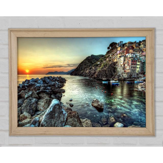 Coastal City Ocean Framed Print Highland Dunes Size: 59.7cm H x 84.1cm W x 1.5cm D on Productcaster.