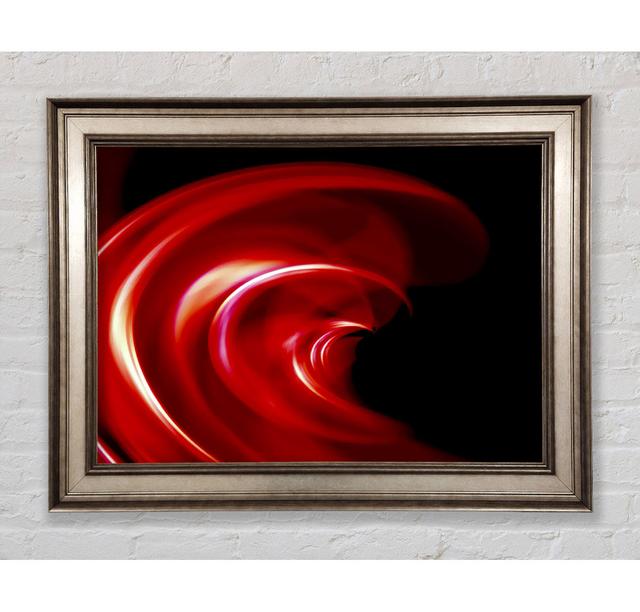 Red Galaxy Twist Framed Print Ivy Bronx Format: Antique Silver Framed Paper, Size: 29.7cm H x 42cm W x 8cm D on Productcaster.