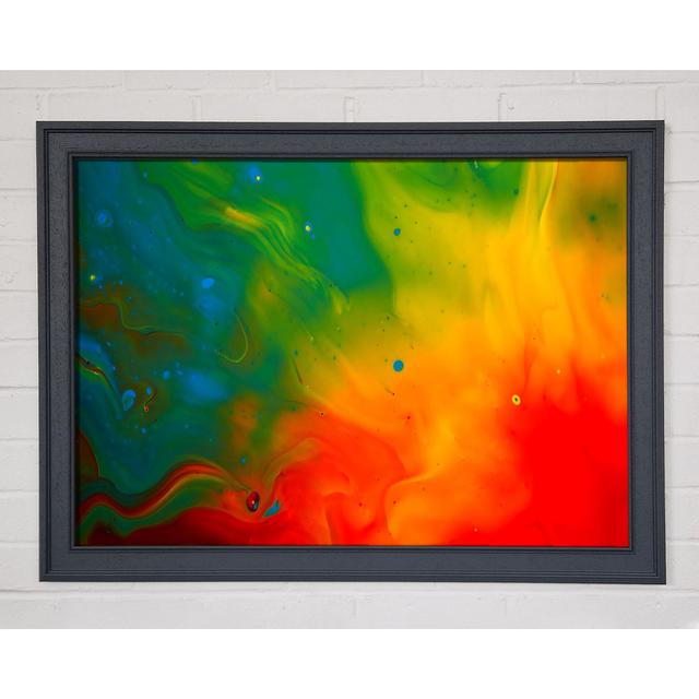 Paint Flames - Single Picture Frame Art Prints Ivy Bronx Size: 84.1cm H x 118.9cm W x 1.5cm D on Productcaster.