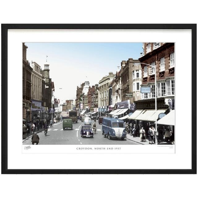 'Croydon, North End 1957' by Francis Frith - Picture Frame Photograph Print on Paper The Francis Frith Collection Size: 60cm H x 80cm W x 2.3cm D on Productcaster.