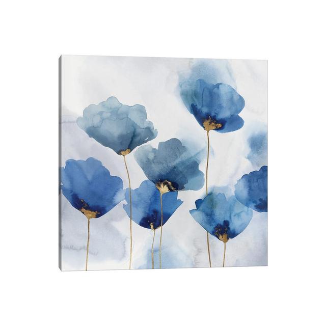 Pretty In Blue I by Isabelle Z - Painting on Canvas Ebern Designs Format: Wrapped Canvas, Size: 45.72cm H x 45.72cm W x 1.91cm D on Productcaster.