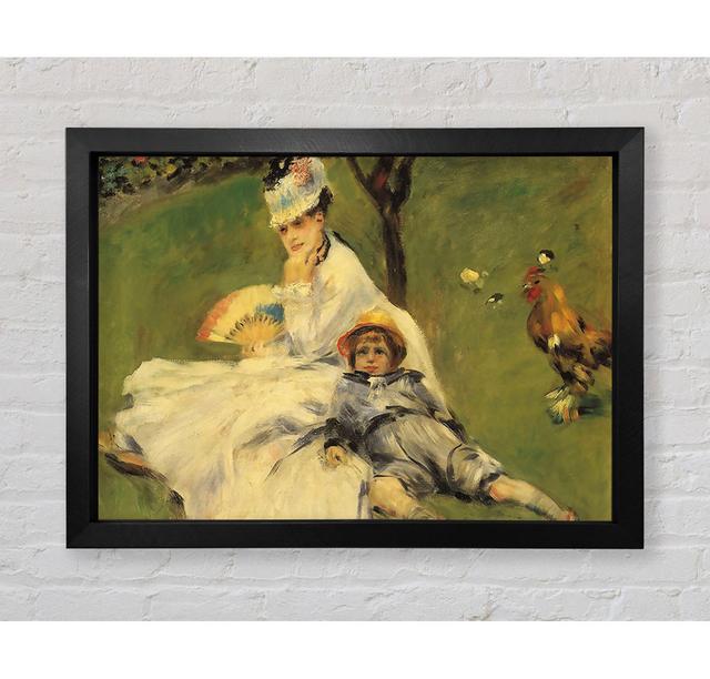 Renoir Camille Monet And Her Son Jean In The Garden Of Argenteuil - Single Picture Frame Art Prints Bright Star Size: 59.7cm H x 84.1cm W on Productcaster.