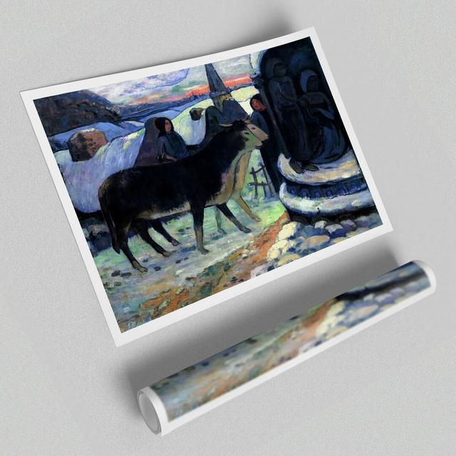 Gauguin Christmas Framed Print August Grove Format: Paper, Size: 84.1cm H x 118.9cm W x 1cm D on Productcaster.