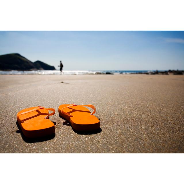 Beach Sandals by Urbancow - No Frame Art Prints on Canvas Beachcrest Home Size: 61cm H x 91cm W on Productcaster.