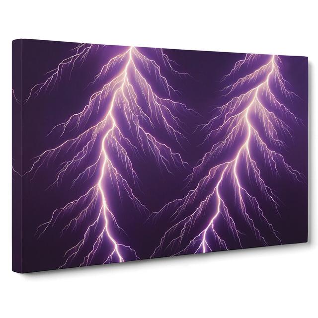 Enticing Lightning Bolts Vol.2 - Wrapped Canvas Print Metro Lane Size: 40cm H x 60cm W x 3cm D on Productcaster.