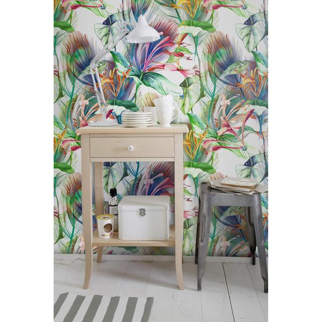 Kilie Bush Botanical Jungle Wallpaper 17 Stories Size: 416 x 254cm on Productcaster.