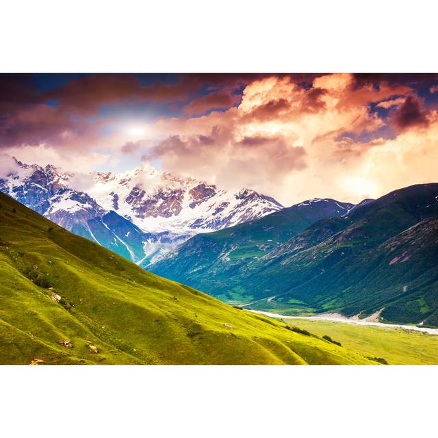 Colvard Mountain Landscape in Georgia by Leonid Tit - Wrapped Canvas Photograph Alpen Home Size: 61cm H x 91cm W x 3.8cm D on Productcaster.