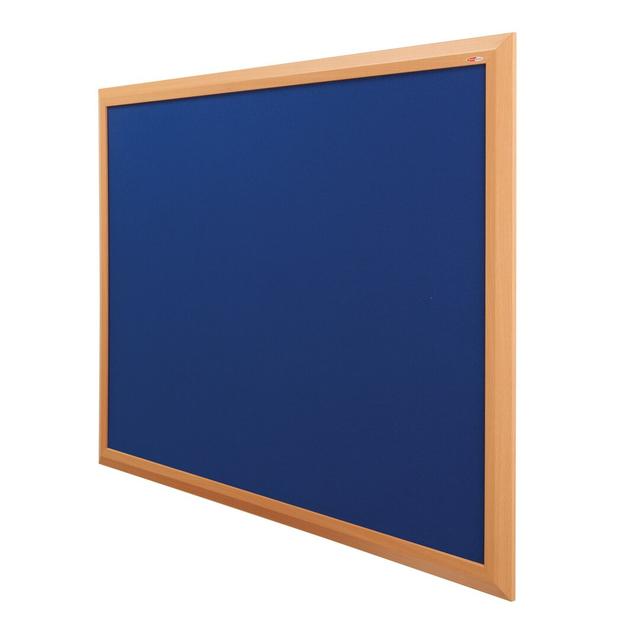 Wall Mounted Bulletin Board Symple Stuff Size: 120 cm H x 240 cm W, Colour: Blue on Productcaster.