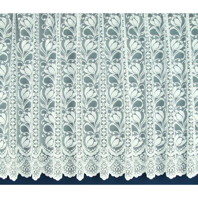 Edmundson Lace Semi Sheer Slot Top Lace Panels Panel Lily Manor Panel Size: 200 W x 122 D cm on Productcaster.