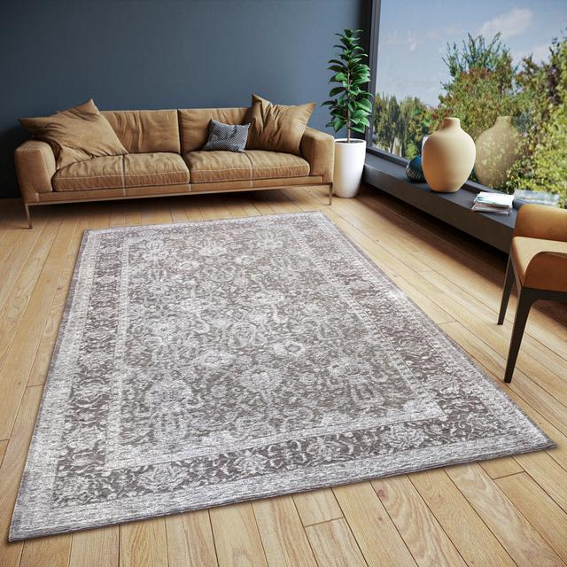 Aseno Teppich – Orient Läufer klassisch gewebt für Schlafzimmer, Wohnzimmer, Flur – Grau Hanse Home Teppichgröße: Rechteckig 200 x 285 cm on Productcaster.