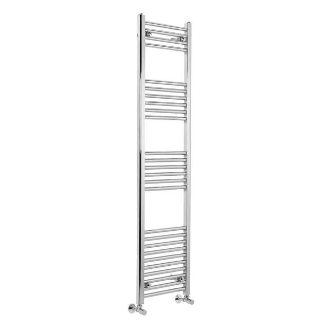 1600X495 Straight Central Heating Towel Rail Bathroom Heated Rad Radiator Chrome Rebrilliant Size: 160Cm H x 39.5Cm W x 3Cm D on Productcaster.