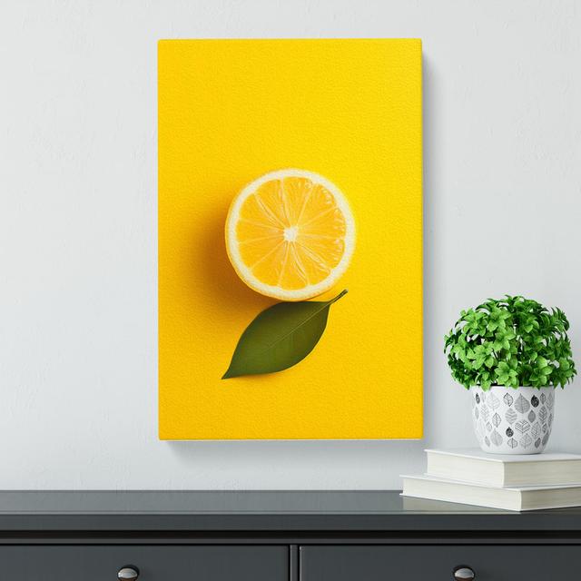 Lemon Fruit Minimalism - No Frame Art Prints Brambly Cottage Size: 50cm H x 35cm W x 3cm D on Productcaster.