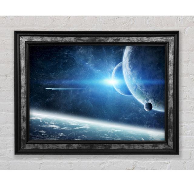 Ice Blue Planet - Print Bright Star Size: 29.7cm H x 42cm W x 8cm D on Productcaster.