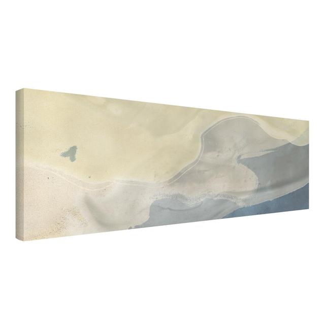 Ocean and Desert I - Wrapped Canvas Painting Ivy Bronx Size: 30cm H x 90cm W on Productcaster.