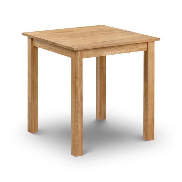 Carmel Solid Wood Dining Table Three Posts Table Base Colour: Oak on Productcaster.