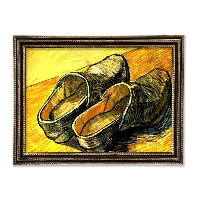 Van Gogh Ein Paar Lederclogs - Einzelner Bilderrahmen Kunstdrucke Rosalind Wheeler Größe: 42,1 cm H x 59,7 cm B on Productcaster.