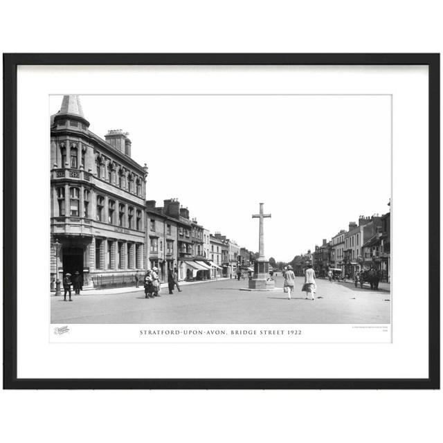 'Stratford-upon-Avon, Bridge Street 1922' by Francis Frith - Picture Frame Photograph Print on Paper The Francis Frith Collection Size: 60cm H x 80cm on Productcaster.