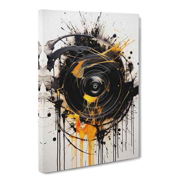 Vinyl Record Gestural - Print Metro Lane Size: 50cm H x 35cm W x 3cm D on Productcaster.