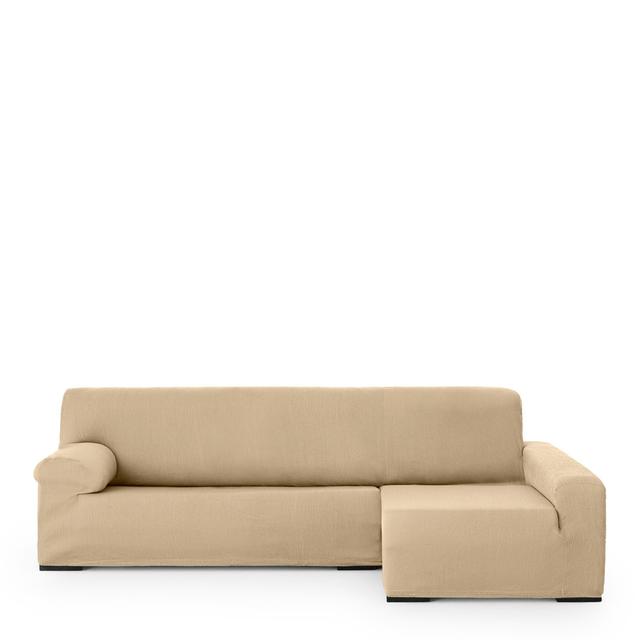 Elastomer Slipcover Latitude Run Upholstery Colour: Beige on Productcaster.